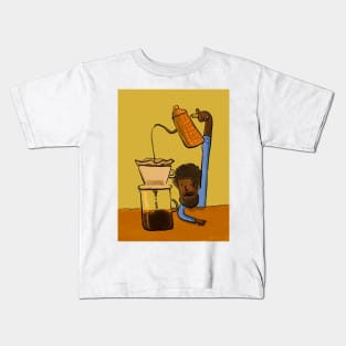 Brewing Coffee(Pour over) Kids T-Shirt